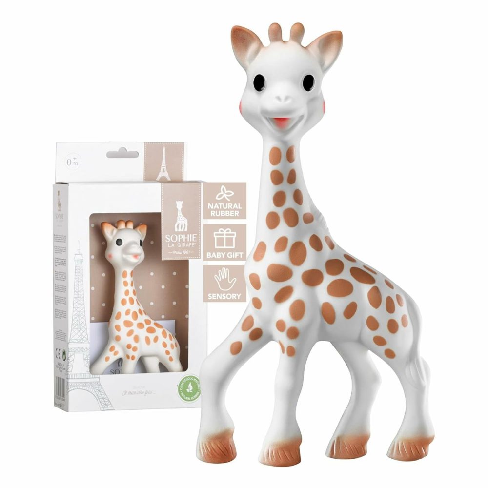 Handcrafted For 60 Years In France | 100% Natural Rubber | Designed For Teething Babies | Awaken All 5 Senses | Easy To Clean | Pack Of 1  |  Teethers All Toys Sophie la girafe