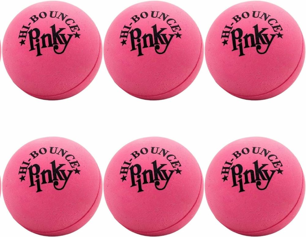 Hi-Bounce Pinky Ball (6 Pack) Rubber-Handball Bouncy Balls For Kids And Adults. Small Pink Stress Bounce Ball. Indoor And Outdoor Sport Party Favors.Therapy. Plus 1 Small Ball. #976-6A  |  Balls All Toys Balls