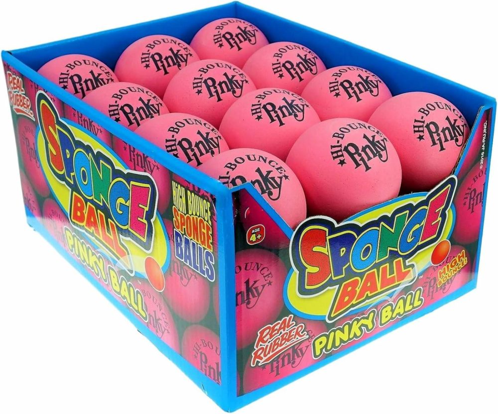 Hi-Bounce Pinky Ball (6 Pack) Rubber-Handball Bouncy Balls For Kids And Adults. Small Pink Stress Bounce Ball. Indoor And Outdoor Sport Party Favors.Therapy. Plus 1 Small Ball. #976-6A  |  Balls All Toys Balls