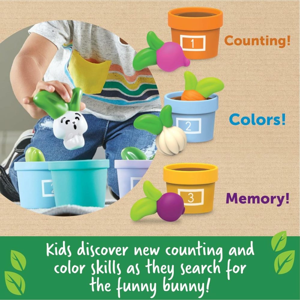 Hide And Seek Vegetable Garden – Eco Friendly Toddler Learning Toys  Preschool Toys For Kids Ages 18+ Months  Montessori Food Toys  Garden Toys  Green Toys  |  Sorting & Stacking Toys All Toys Sorting & Stacking Toys