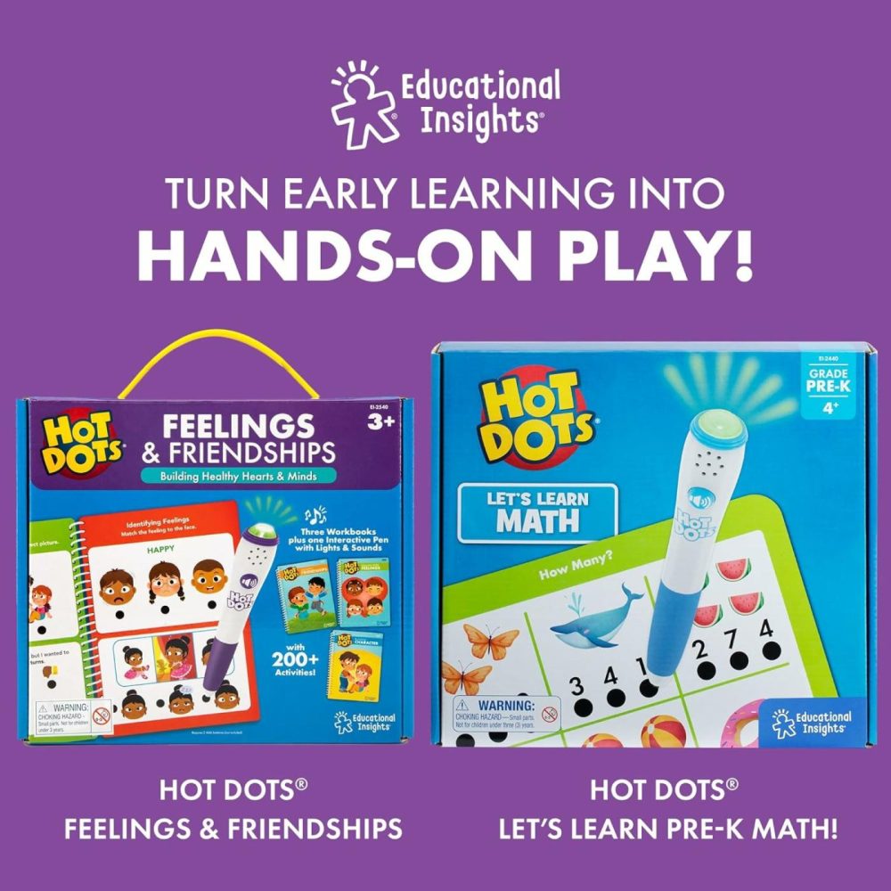 Hot Dots Let’s Learn Pre-K Reading – Learn To Read Preschool Workbook With Interactive Pen  Kids Travel Activity  Ages 3+  |  Early Development & Activity Toys All Toys Early Development & Activity Toys