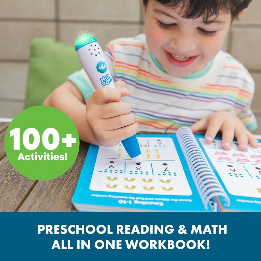 Hot Dots Preschool Workbook: Reading & Math Essentials – Toddler And Preschool Learning Activities  Preschool Classroom Must Haves  |  Early Development & Activity Toys All Toys Early Development & Activity Toys