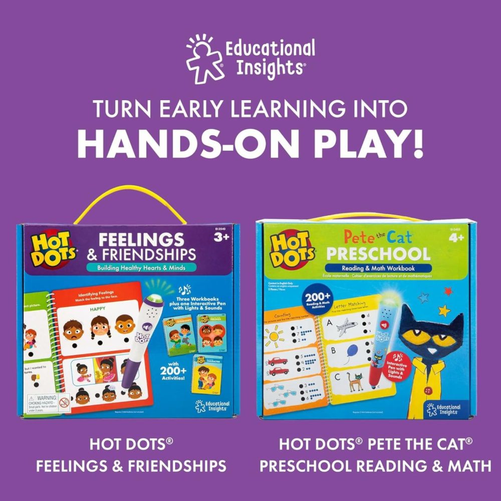 Hot Dots Preschool Workbook: Reading & Math Essentials – Toddler And Preschool Learning Activities  Preschool Classroom Must Haves  |  Early Development & Activity Toys All Toys Early Development & Activity Toys