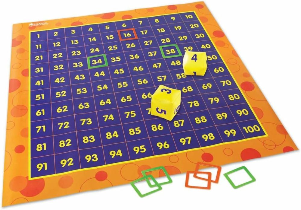 Hundred Activity Mat – 57 Pieces  Ages 5+ Math Learning Games For Kids  Educational And Fun Games For Kids  |  Flash Cards All Toys Flash Cards