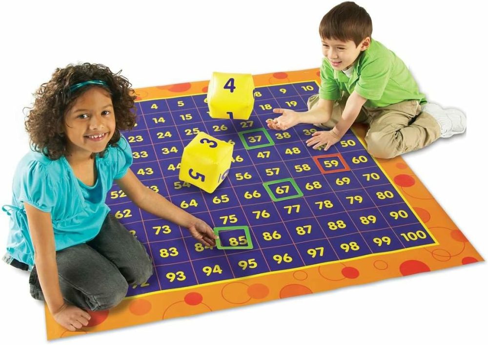 Hundred Activity Mat – 57 Pieces  Ages 5+ Math Learning Games For Kids  Educational And Fun Games For Kids  |  Flash Cards All Toys Flash Cards