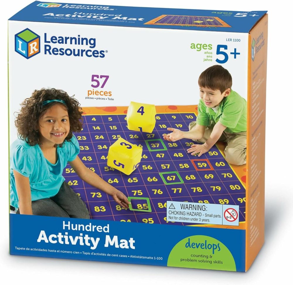 Hundred Activity Mat – 57 Pieces  Ages 5+ Math Learning Games For Kids  Educational And Fun Games For Kids  |  Flash Cards All Toys Flash Cards