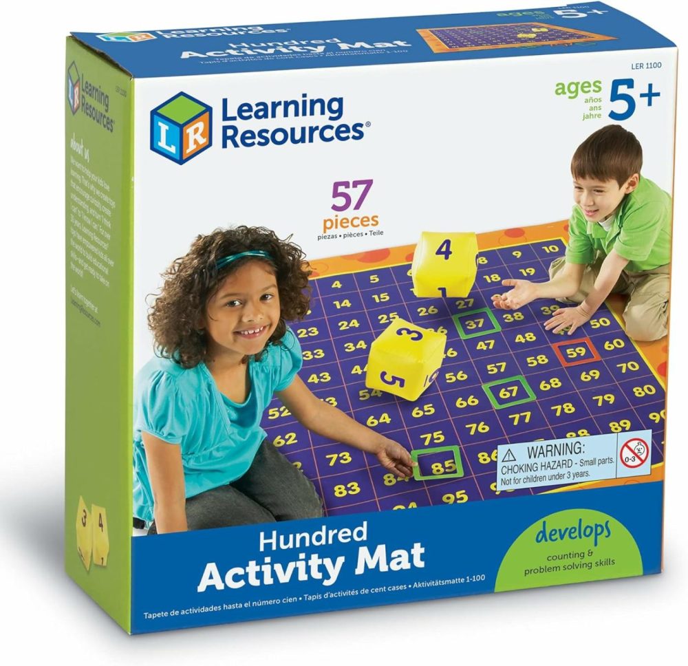 Hundred Activity Mat – 57 Pieces  Ages 5+ Math Learning Games For Kids  Educational And Fun Games For Kids  |  Flash Cards All Toys Flash Cards