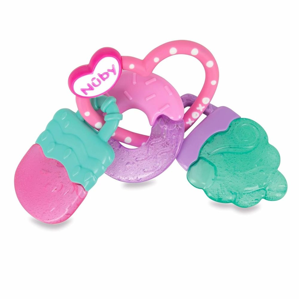 Icybite Popsicle  Donut And Ice Cream Teether Ring – 3+ Months  |  Teethers All Toys Pink/Purple/Aqua