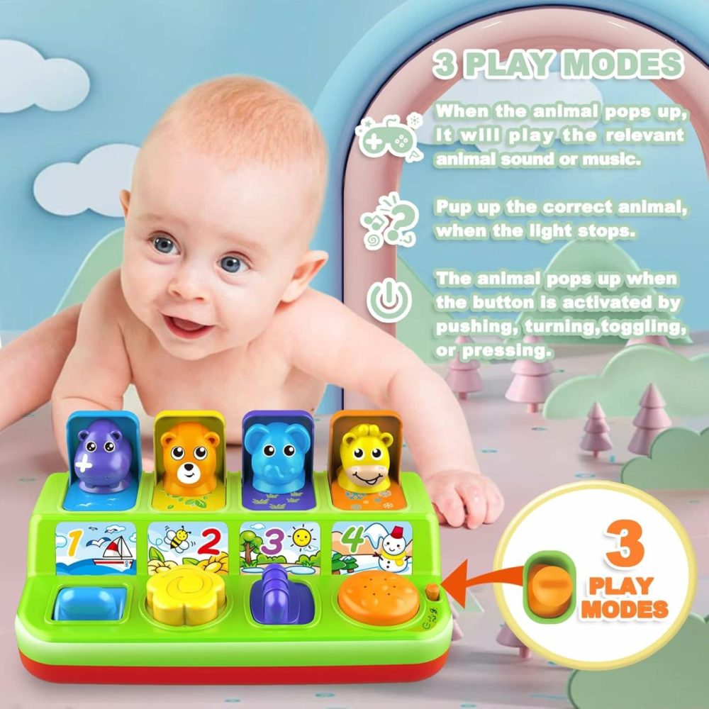 Interactive Pop Up Toy With Music & Sound  Cause And Effect Toys For 1 Year Old & 9-12-18 Months Baby  Girls & Boys  Light Up Learning Toy For Age1-2 Gift For Infants  |  Musical Toys All Toys