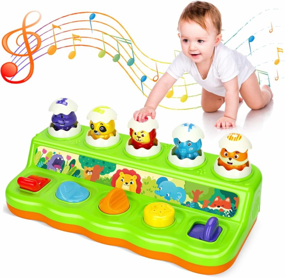 Interactive Pop Up Toys For 1 Year Old Boy Girl  Montessori Cause And Effect Toys With Music & Light  Early Learning Musical Toys For Toddlers 1-3  Gift For Infants 9-12-18 Months  |  Musical Toys All Toys