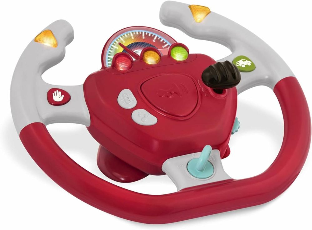 Interactive Steering Wheel – Portable Car Toy – Kids Games & Songs – Toddler Road Trip – 2 Years + – Geared To Steer  |  Musical Toys All Toys