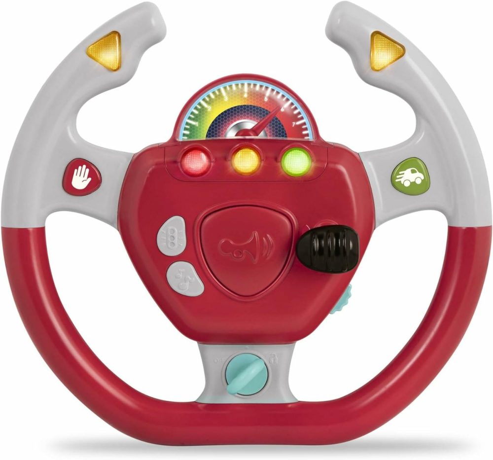 Interactive Steering Wheel – Portable Car Toy – Kids Games & Songs – Toddler Road Trip – 2 Years + – Geared To Steer  |  Musical Toys All Toys