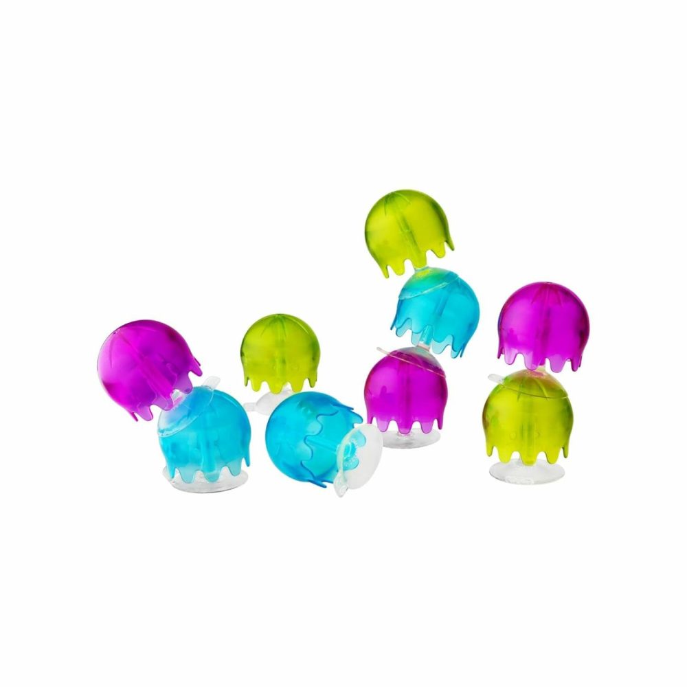 Jellies Suction Cup Bath Toys – Bathtub Baby Sensory Toys – Jellyfish Suction Toys For Bath Time – Multicolored – Baby And Toddler Bath Toys – 9 Count – Ages 12 Months And Up  |  Bath Toys All Toys Bath Toys