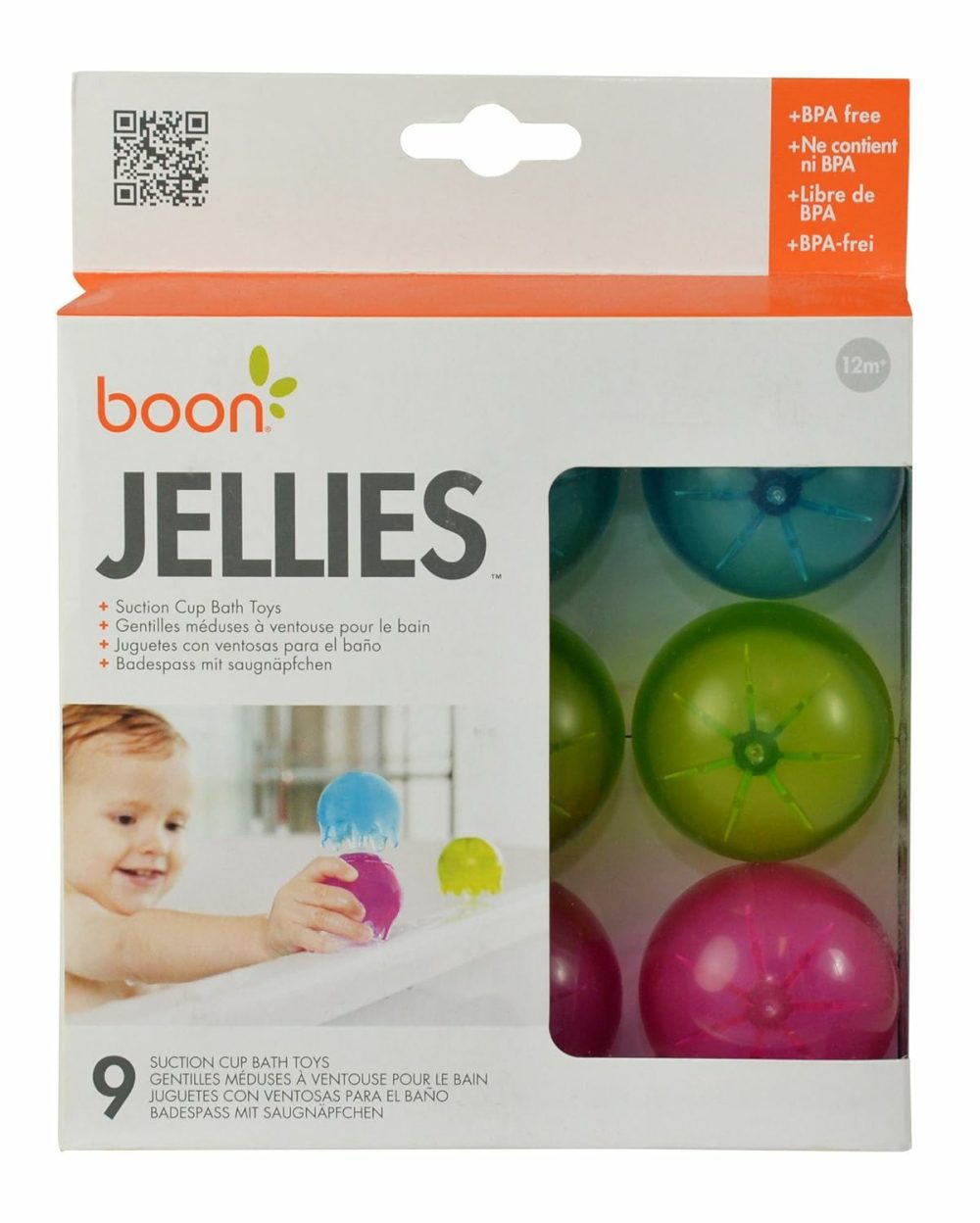 Jellies Suction Cup Bath Toys – Bathtub Baby Sensory Toys – Jellyfish Suction Toys For Bath Time – Multicolored – Baby And Toddler Bath Toys – 9 Count – Ages 12 Months And Up  |  Bath Toys All Toys Bath Toys