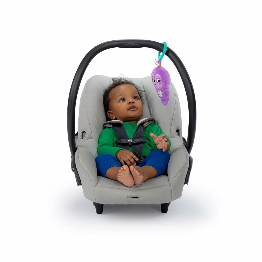 Jingle Joy Reach & Rattle Toy For Stroller – Purple Sloth With Chime Sounds – Unisex  Newborn +  |  Rattles & Plush Rings All Toys Rattles & Plush Rings