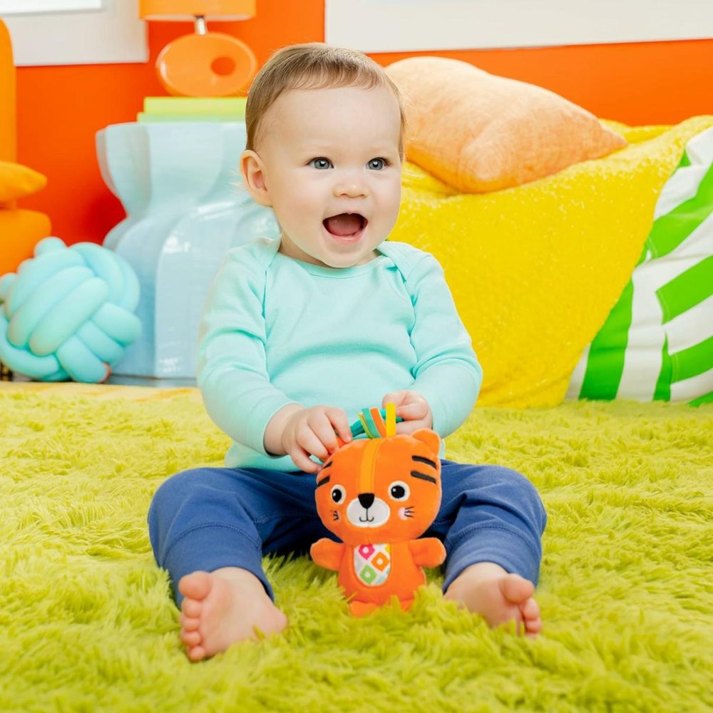 Jingle Joy Reach & Rattle Toy For Stroller – Tiger With Chime Sounds – Unisex  Newborn +  |  Rattles & Plush Rings All Toys Rattles & Plush Rings