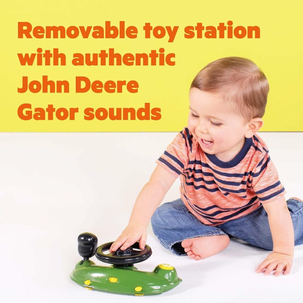 John Deere 4-In-1 Gator Green Baby Activity Center & Push Walker With Removable Interactive Steering Wheel Toy  6 Months And Up  |  Push & Pull Toys All Toys Push & Pull Toys