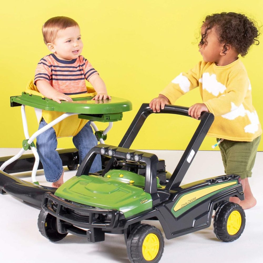 John Deere 4-In-1 Gator Green Baby Activity Center & Push Walker With Removable Interactive Steering Wheel Toy  6 Months And Up  |  Push & Pull Toys All Toys Push & Pull Toys