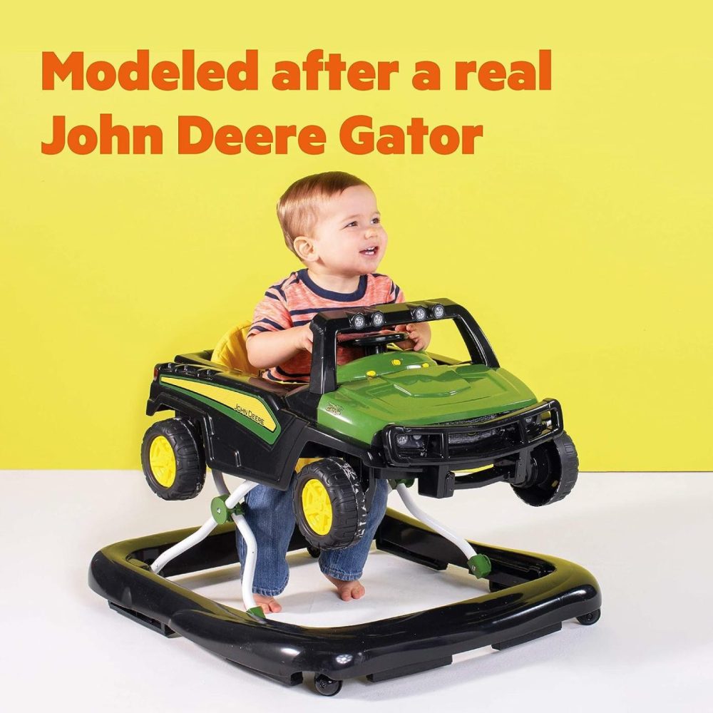 John Deere 4-In-1 Gator Green Baby Activity Center & Push Walker With Removable Interactive Steering Wheel Toy  6 Months And Up  |  Push & Pull Toys All Toys Push & Pull Toys