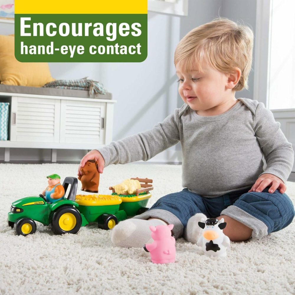 John Deere Animal Sounds Hayride Musical Tractor Toy – Musical Hayride Toddler Toys – Includes Farmer Figure  Tractor  And 4 Farm Animals – Toddler Music Toys – Ages 12 Months And Up  |  Musical Toys All Toys