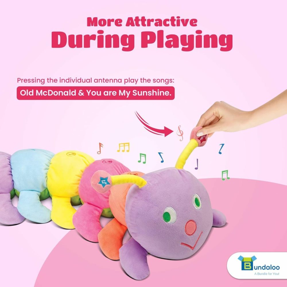 Jumbo Musical Caterpillar Plush Toy – Plays Fun Songs And 8 Musical Key Notes | For Children & Toddlers  |  Musical Toys All Toys