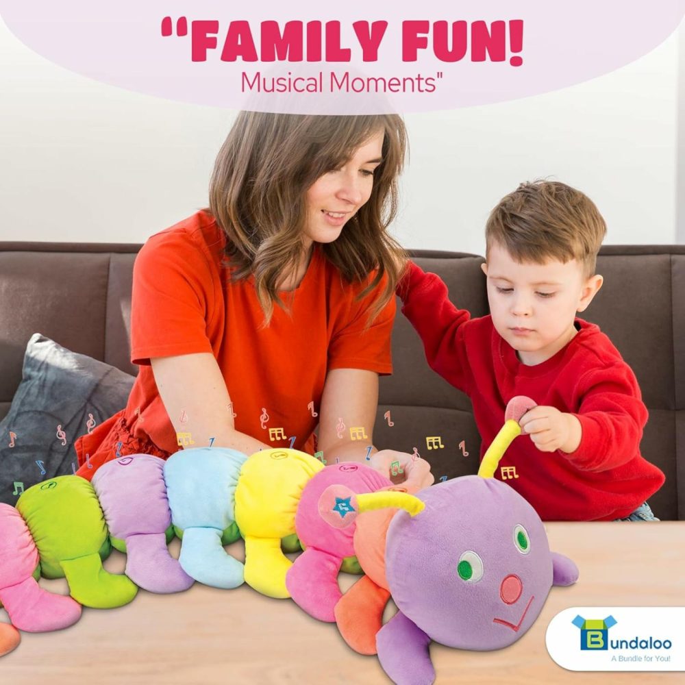 Jumbo Musical Caterpillar Plush Toy – Plays Fun Songs And 8 Musical Key Notes | For Children & Toddlers  |  Musical Toys All Toys