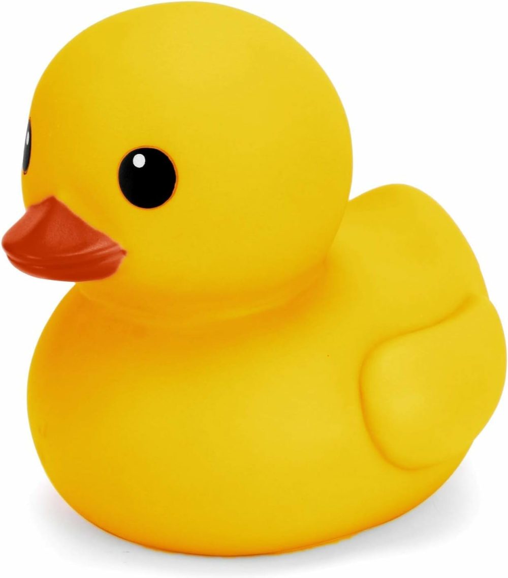 Jumbo Rubber Duck Bath Toy – Giant Ducks Big Duckie Baby Shower Birthday Party Favors 8-Inches (Yellow)  |  Bath Toys All Toys Bath Toys