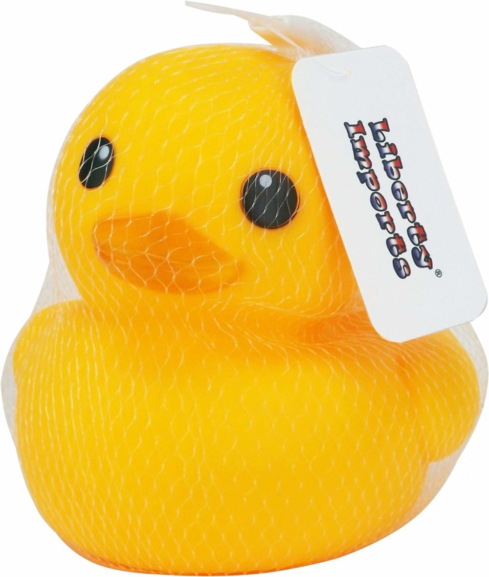 Jumbo Rubber Duck Bath Toy – Giant Ducks Big Duckie Baby Shower Birthday Party Favors 8-Inches (Yellow)  |  Bath Toys All Toys Bath Toys