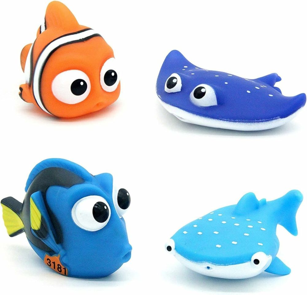 Kid Shower Toy Baby Bath Squirt Toys,Shark Bathtub Water Toys,4Pcs Toddlers Infant Swimming Pool Toys,For Birthday Gifts Summer Beach,Pool Activity  |  Bath Toys All Toys Bath Toys