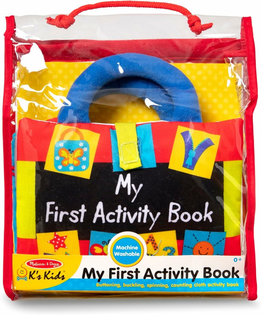 Kids My First Activity Book 8-Page Soft Book For Babies And Toddlers – Early Learning Developmental Plush Soft Activity Book  |  Books All Toys Books