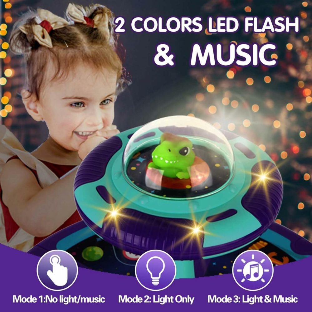 Kids Sit And Spin Toy,Set And Spin For Kids,Sit And Spin For Toddlers,Kids Spinning Seat,Toddler Sit And Spin,Led Lights&Music Toddler Toy Age1,2,3,4 Birthday Gift For Girl Boy18Month+,360° Spin  |  Spinning Tops All Toys Sit & Spin Toy a