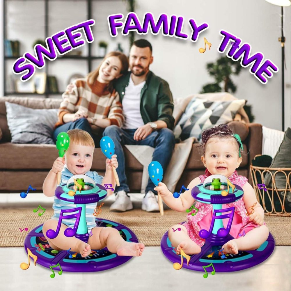 Kids Sit And Spin Toy,Set And Spin For Kids,Sit And Spin For Toddlers,Kids Spinning Seat,Toddler Sit And Spin,Led Lights&Music Toddler Toy Age1,2,3,4 Birthday Gift For Girl Boy18Month+,360° Spin  |  Spinning Tops All Toys Sit & Spin Toy a