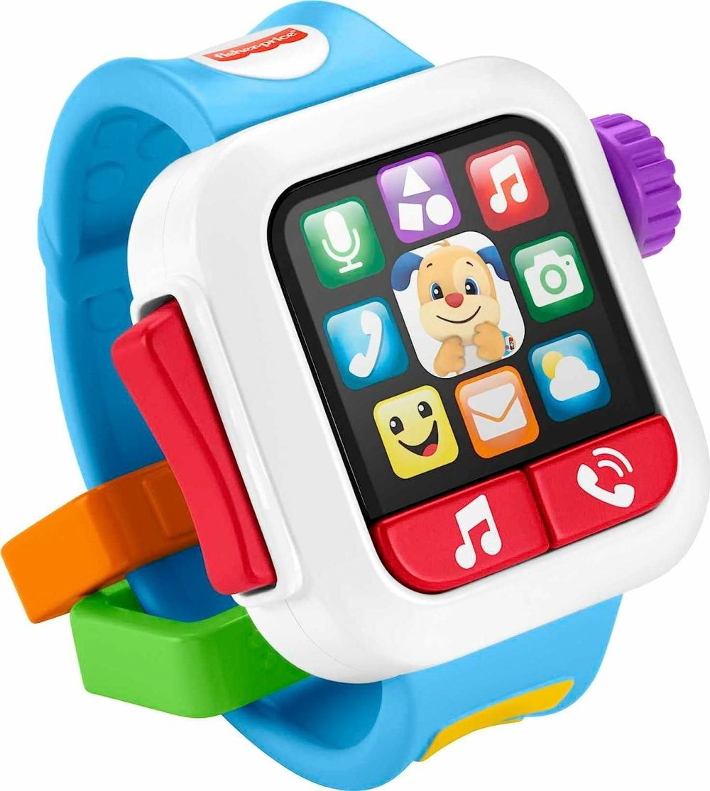 Laugh & Learn Baby To Toddler Toy Time To Learn Smartwatch With Lights & Music For Pretend Play Ages 6+ Months  |  Electronic Early Development Toys All Toys Electronic Early Development Toys