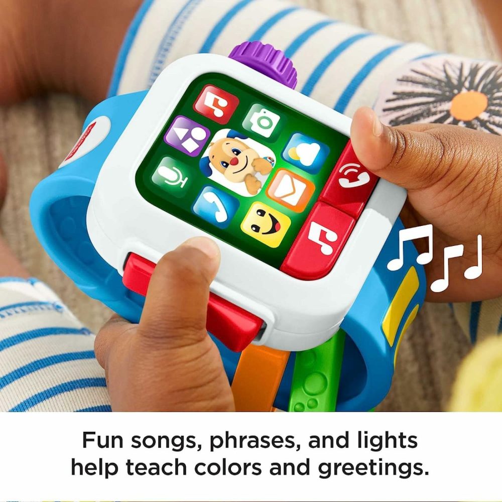 Laugh & Learn Baby To Toddler Toy Time To Learn Smartwatch With Lights & Music For Pretend Play Ages 6+ Months  |  Electronic Early Development Toys All Toys Electronic Early Development Toys