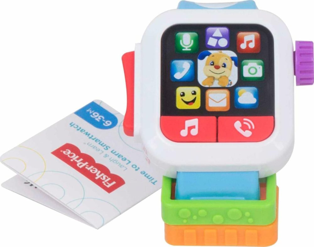 Laugh & Learn Baby To Toddler Toy Time To Learn Smartwatch With Lights & Music For Pretend Play Ages 6+ Months  |  Electronic Early Development Toys All Toys Electronic Early Development Toys