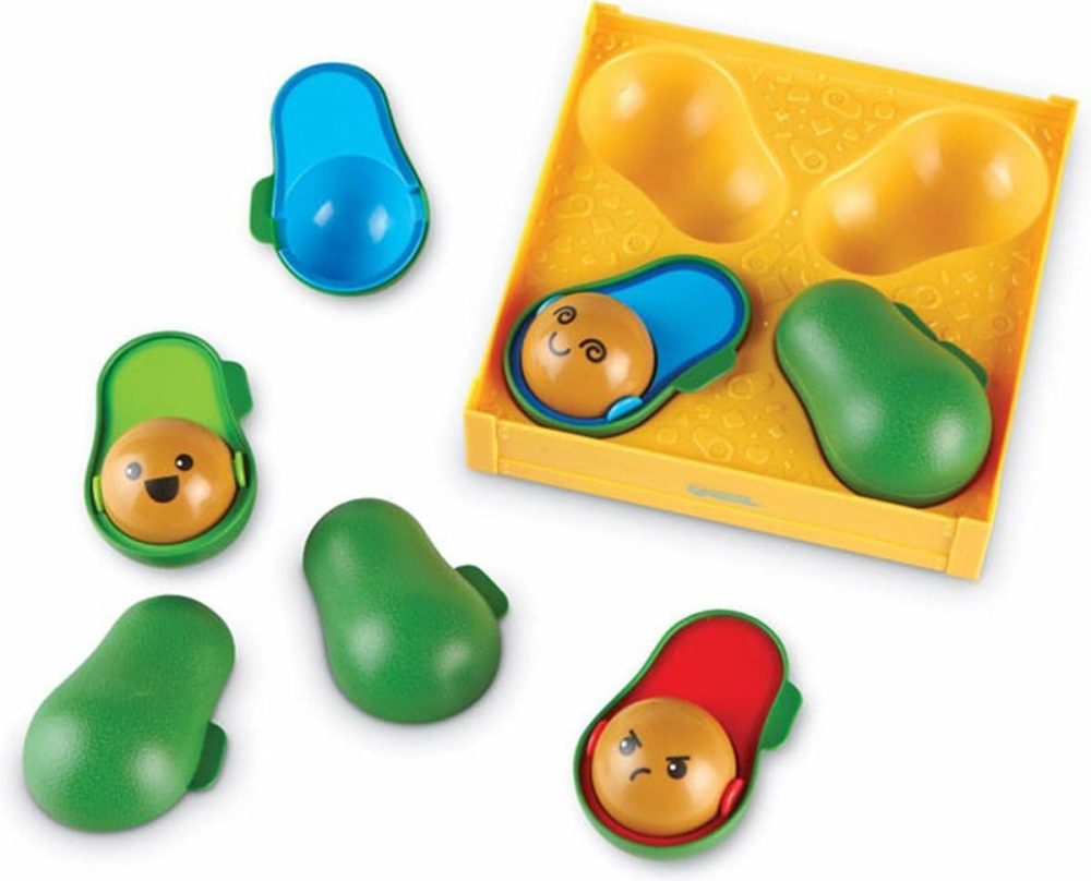 Learn-A-Lot Avocados – 9 Pieces  Ages 18+ Months Toddler Social Emotional Learning Toys  Develops Fine Motor Skills  Toddler Learning Toys  |  Sorting & Stacking Toys All Toys Sorting & Stacking Toys