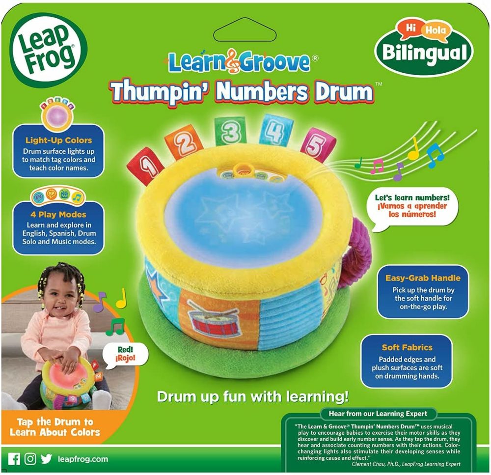 Learn And Groove Thumpin’ Numbers Drum  |  Musical Toys All Toys