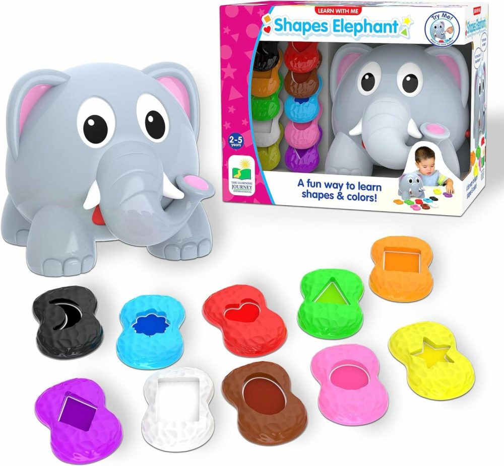 Learn With Me – Shapes Elephant – Color & Shapes Teaching Toddler Toys & Gifts For Boys & Girls Ages 2 Years And Up – Preschool Learning Toy  Multi  |  Sorting & Stacking Toys All Toys Sorting & Stacking Toys