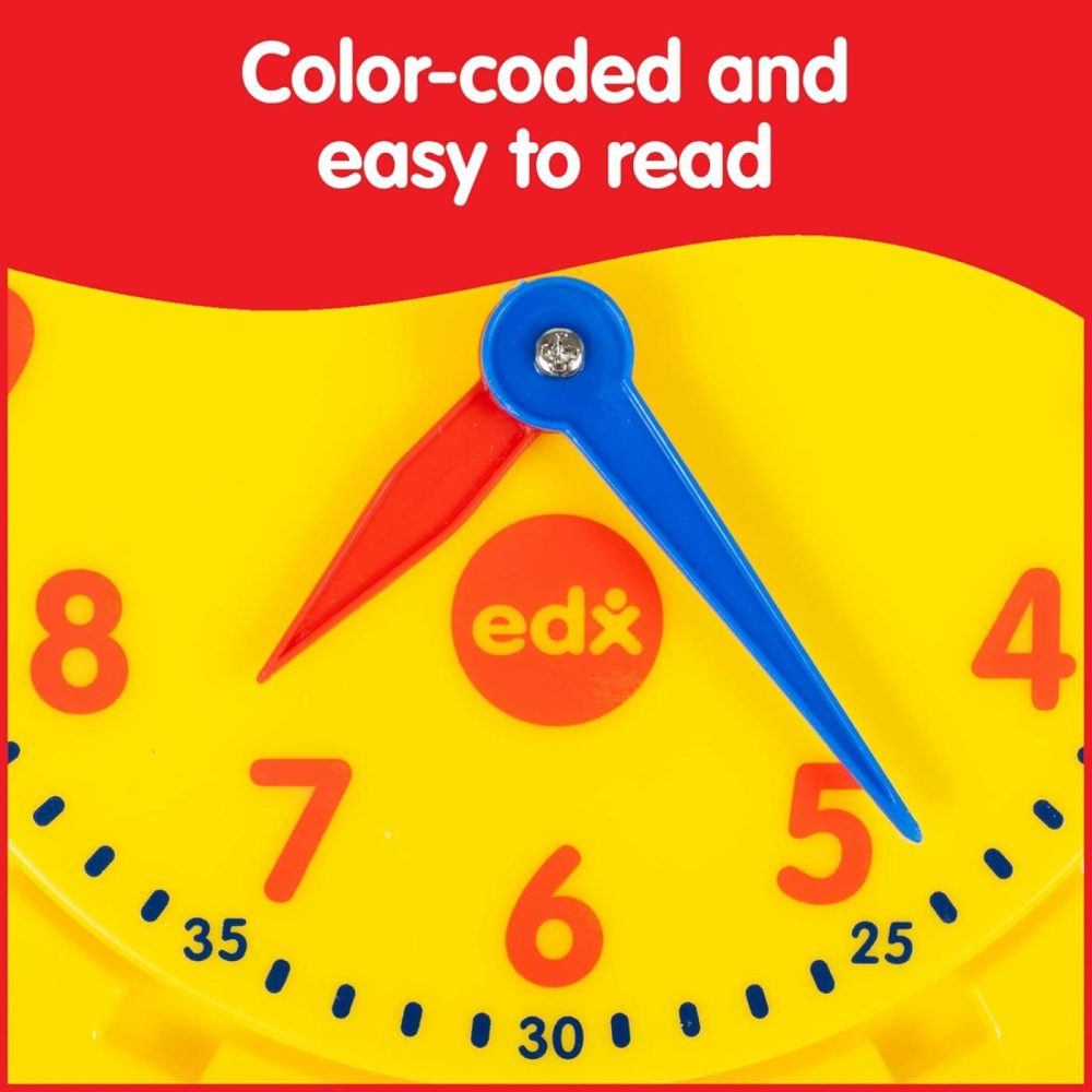 Learning Clock Activity Set – 8 Double-Sided Activity Cards And 25 Flashcards – Digital And Analog Teaching Clocks For Kids  |  Teaching Clocks All Toys Teaching Clocks