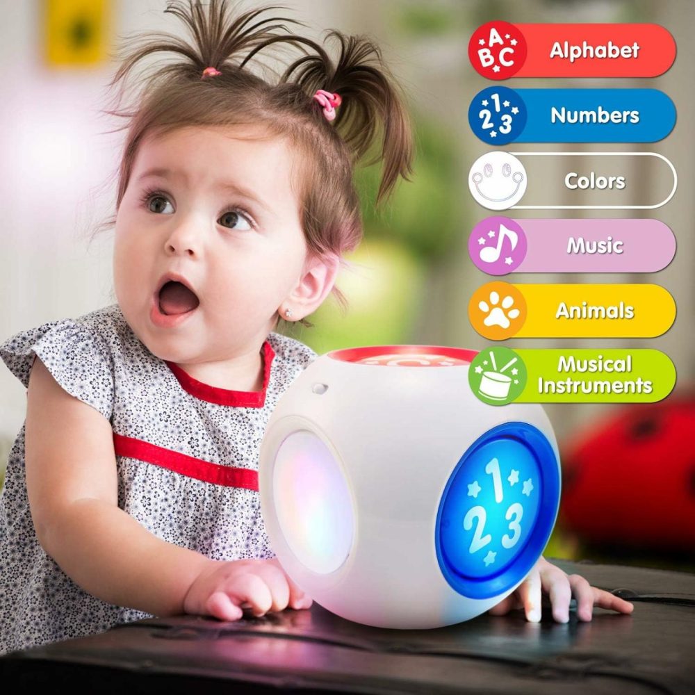 Learning Cube – Educational Musical Activity Center Block Toy For Infants Babies Toddlers 6-12 Month And Up – Ideal 1 Year Old Baby Toys Gift – First Boy Or Girl Birthday Present  |  Activity Cubes Activity Cubes Activity Cubes