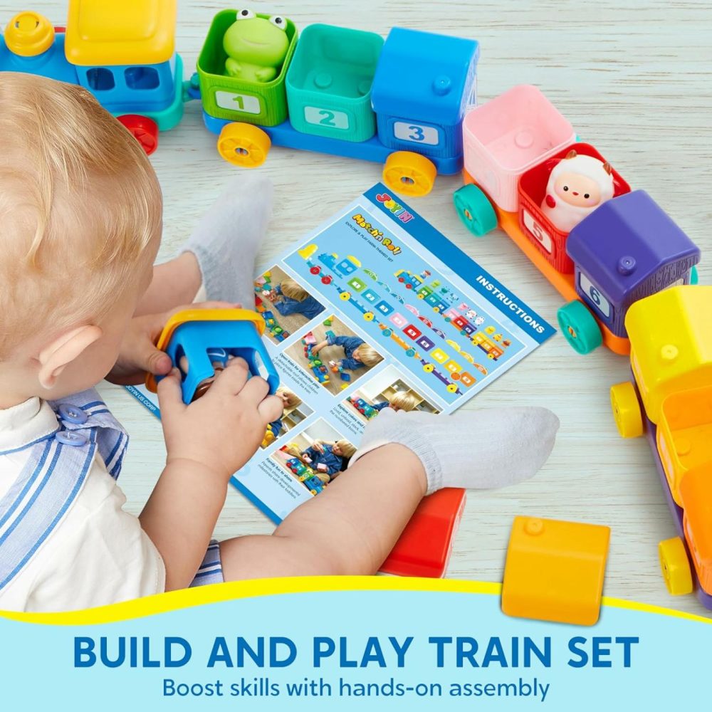 Learning Toy For Toddlers 1 2 3 Years Old  Counting  Matching & Sorting Montessori Learning Farm Train Including 9 Farm Animals And 1 Farmer  Christmas Birthday Gift For Baby Boys Girls  |  Early Development & Activity Toys All Toys Early Development & Activity Toys