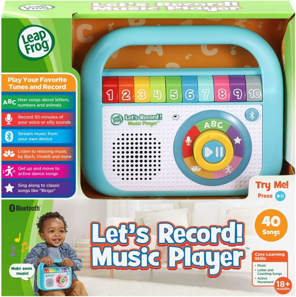 Let’s Record Music Player  Teal  |  Musical Toys All Toys Teal