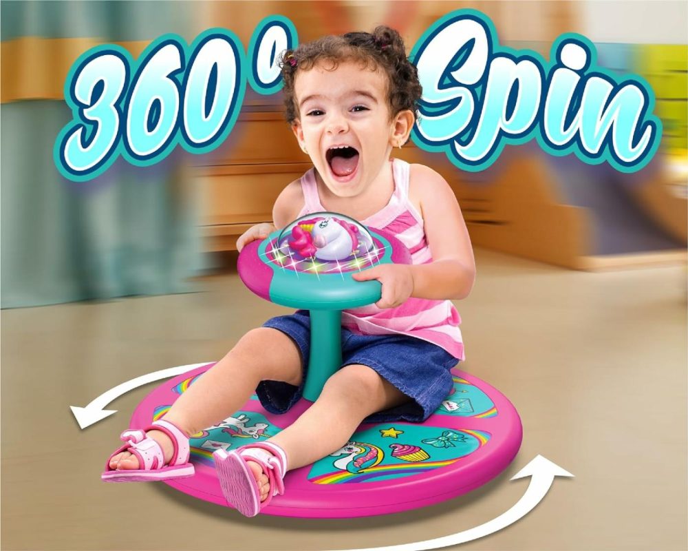 Light-Up Unicorn Twister | 360° Sit Twist And Spin  Led Lights & Music Toddler Toys Age 2  3  4  Birthday For Girl Boy 18 Months +  Kids Toy Indoor Or Outdoor For 2 Year Old  Toddler Christmas Gifts  |  Musical Toys All Toys