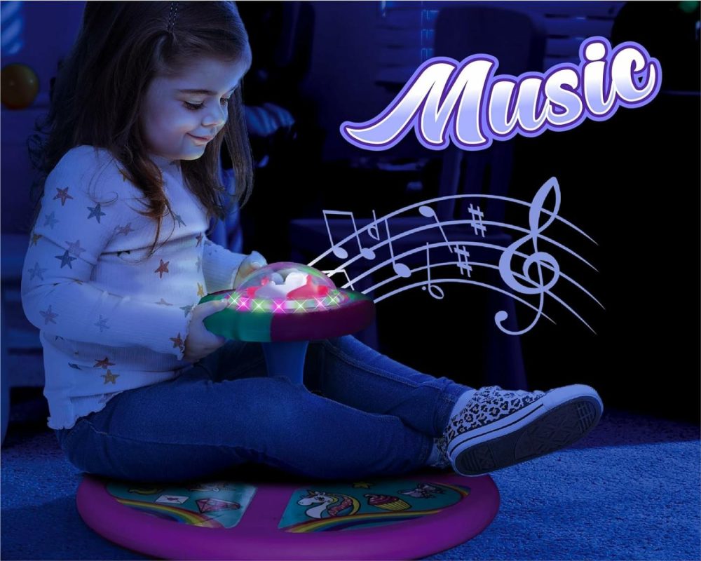 Light-Up Unicorn Twister | 360° Sit Twist And Spin  Led Lights & Music Toddler Toys Age 2  3  4  Birthday For Girl Boy 18 Months +  Kids Toy Indoor Or Outdoor For 2 Year Old  Toddler Christmas Gifts  |  Musical Toys All Toys