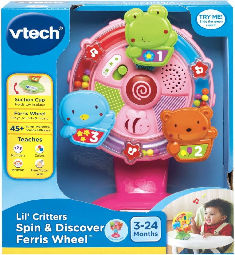 Lil’ Critters Spin And Discover Ferris Wheels  Pink  |  Musical Toys All Toys Pink