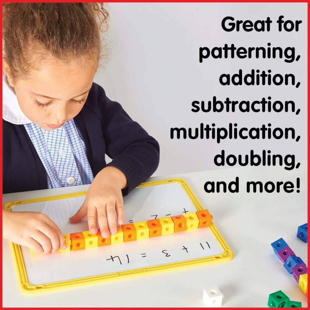 Linking Cubes – Set Of 100 – Connecting And Counting Snap Blocks For Construction And Early Math – For Preschool And Elementary Aged Kids  |  Sorting & Stacking Toys All Toys Sorting & Stacking Toys