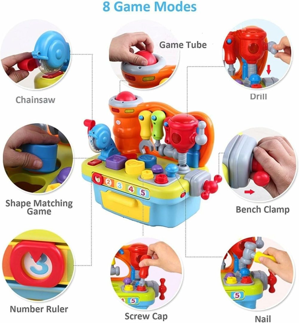 Little Engineer Multifunctional Musical Learning Tool Workbench For Kids  |  Hammering & Pounding Toys All Toys Hammering & Pounding Toys