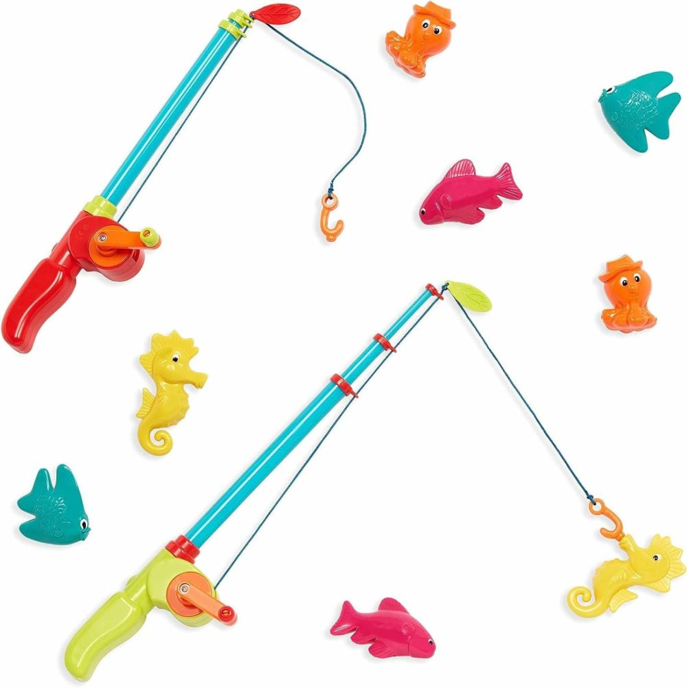 Little Fisher’s Kit- Waterplay- Magnetic Fishing Play Set For Kids- Fishing Game – 2 Fishing Rods & 8 Sea Animals – Water Toys For Bath  Pool- 3 Years +  |  Bath Toys All Toys Bath Toys