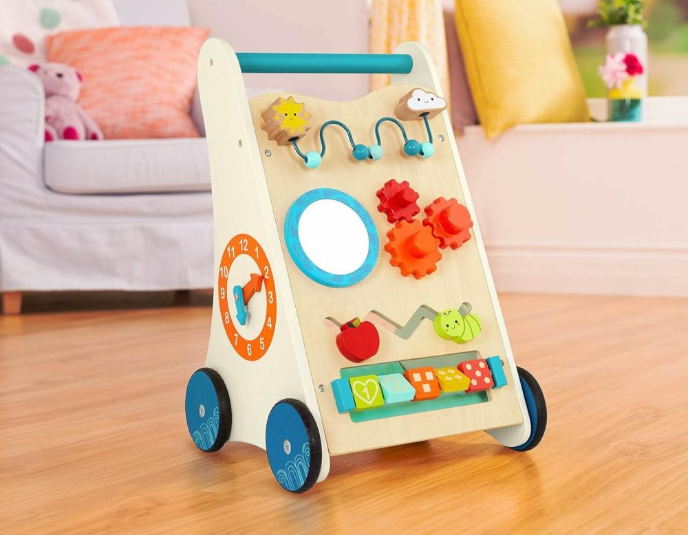 Little Learning Steps- Wooden Activity Walker – 7 Educational Activities – Learning & Walking Toy For Toddlers – Stand  Push  Walk – 1 Year +  |  Push & Pull Toys All Toys Push & Pull Toys