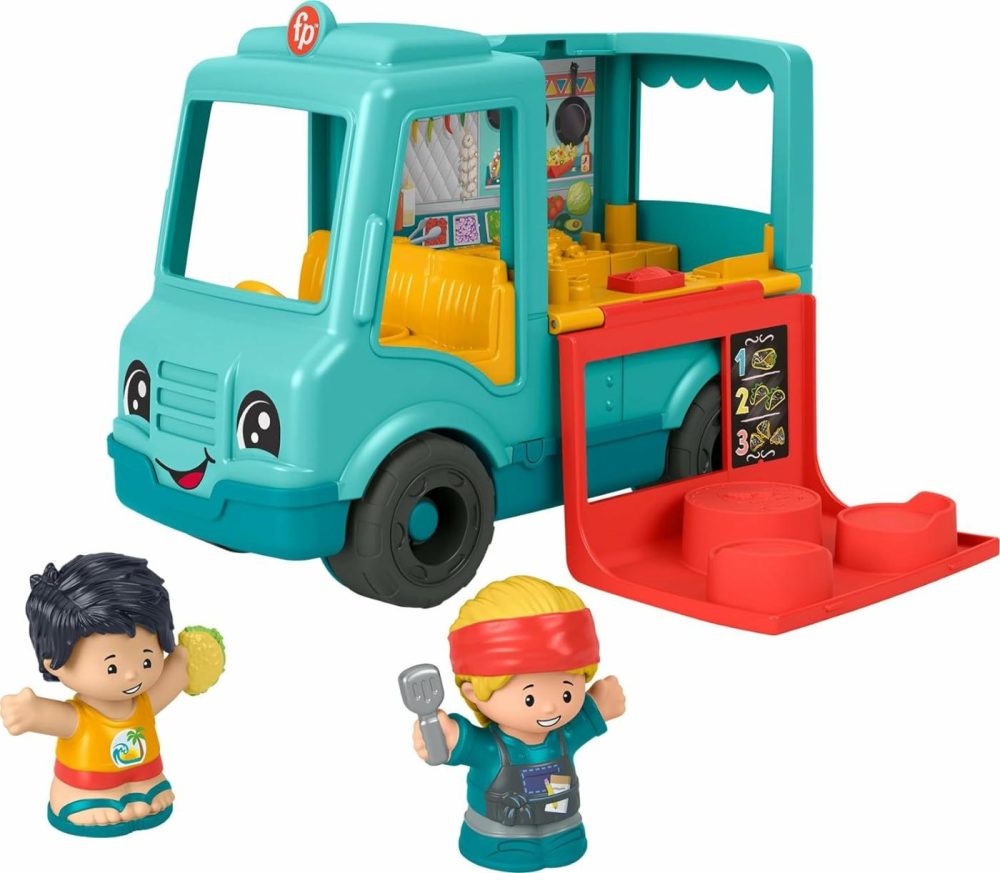 Little People Musical Toddler Toy Serve It Up Food Truck Vehicle With 2 Figures For Pretend Play Kids Ages 1+ Years​  |  Musical Toys All Toys